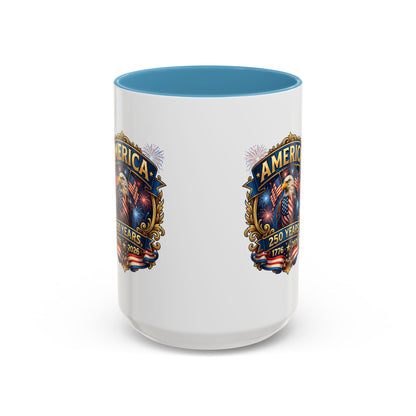 250th America Eagle Coffee Mug — Patriotic 1776–2026 Anniversary Accent Mug