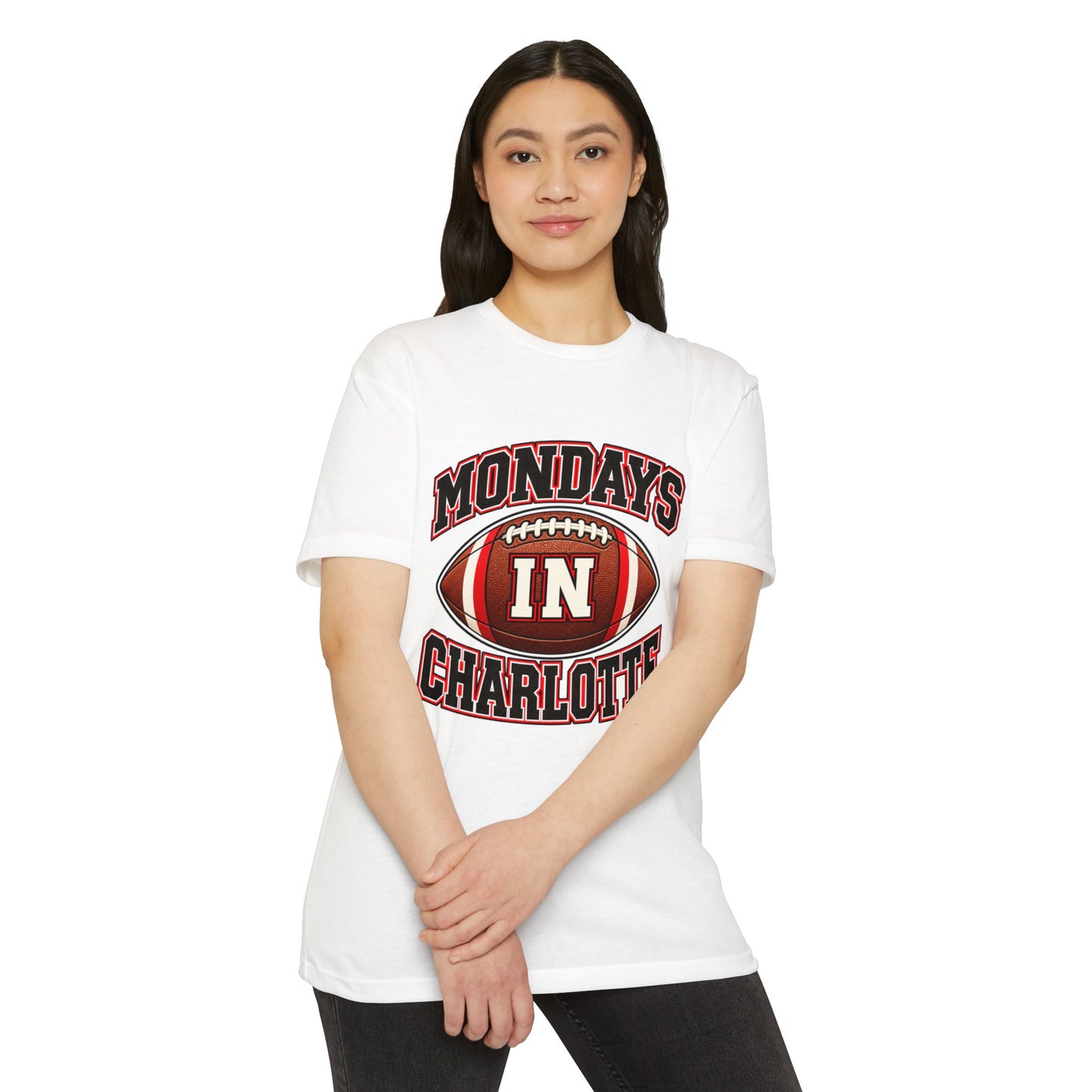 Mondays In Charlotte Football T‑Shirt