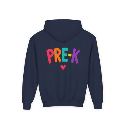 Pre-K Kids Hoodie — Colorful Cute Pre-K School Hooded Sweatshirt for Toddlers