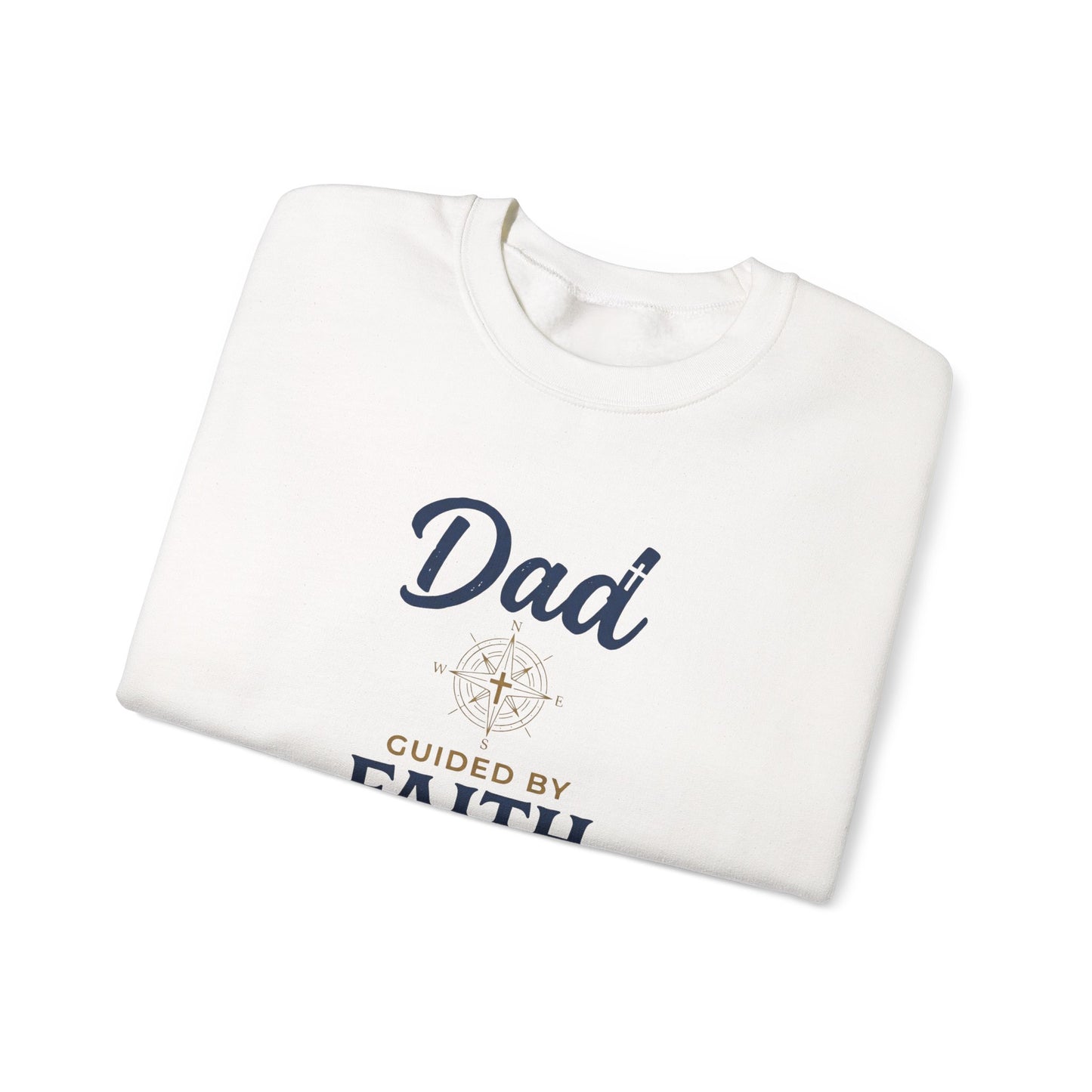 Dad Guided by Faith Crewneck Sweatshirt