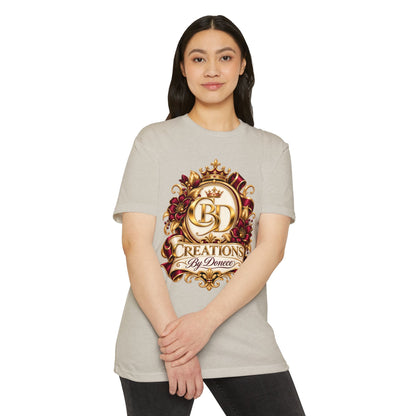 T-Shirt — 'Creations By Denece' Ornate Crest Graphic Tee
