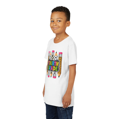 Fourth Grade Pencil Kids Tee – Back to School Youth Shirt
