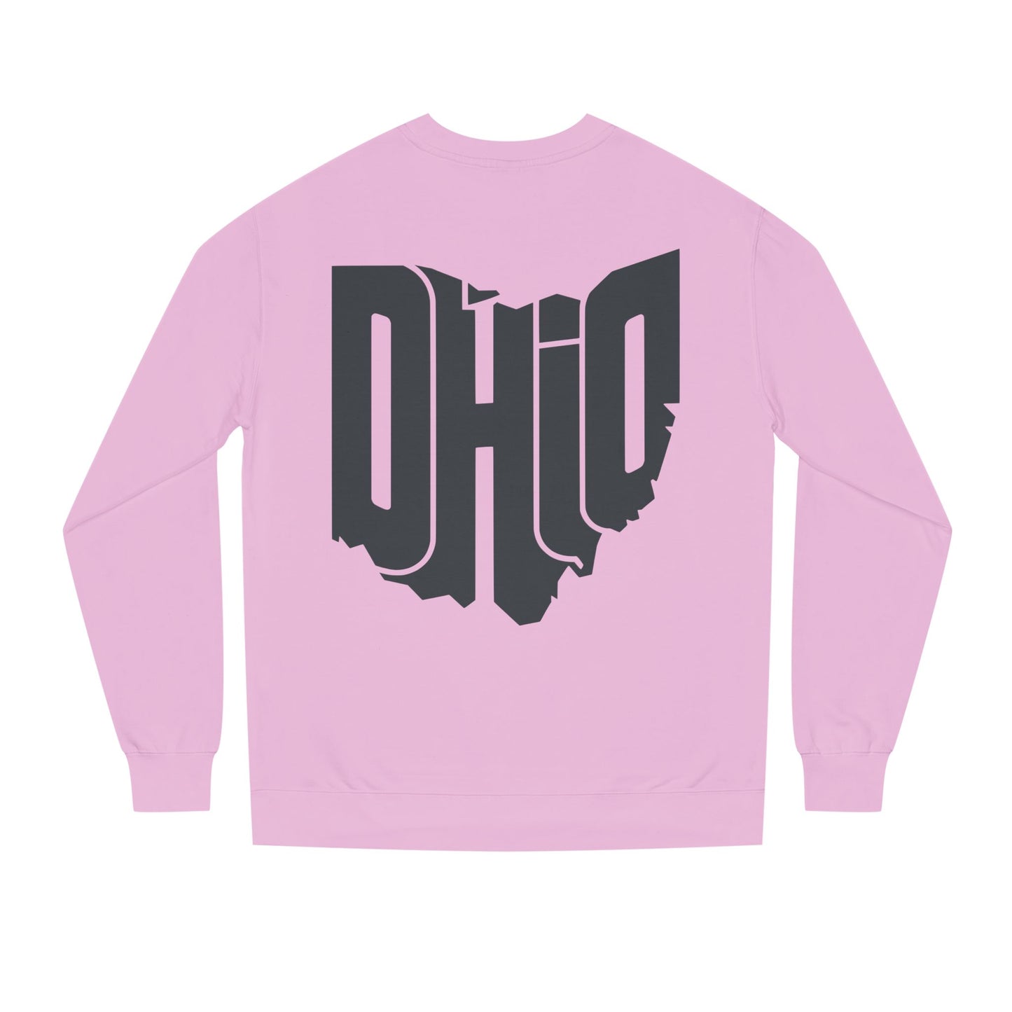 Ohio State Outline Crewneck Sweatshirt — Bold 'OHIO' Map Graphic