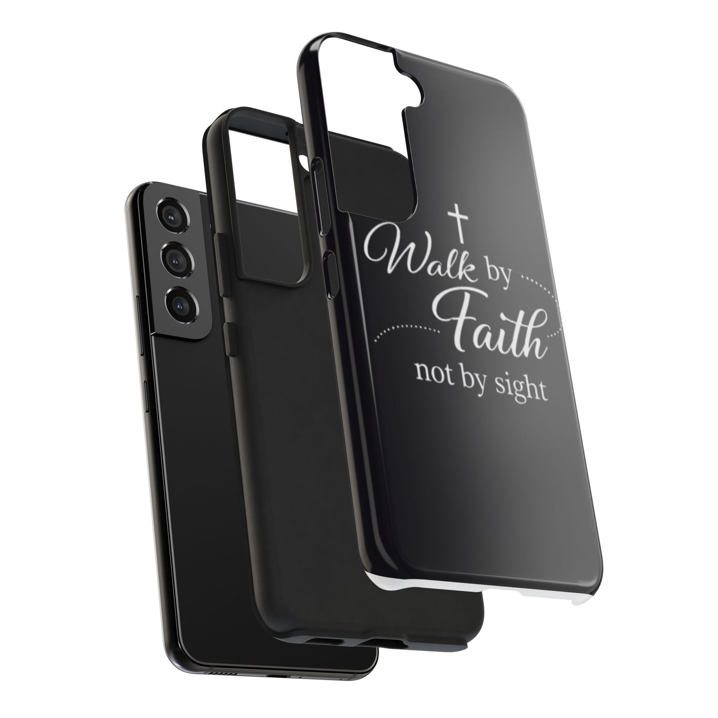 Walk by Faith Tough Phone Case – Christian Inspirational Scripture Design
