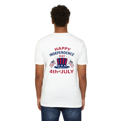 4th of July T-Shirt – "Happy Independence Day" Patriotic USA Tee