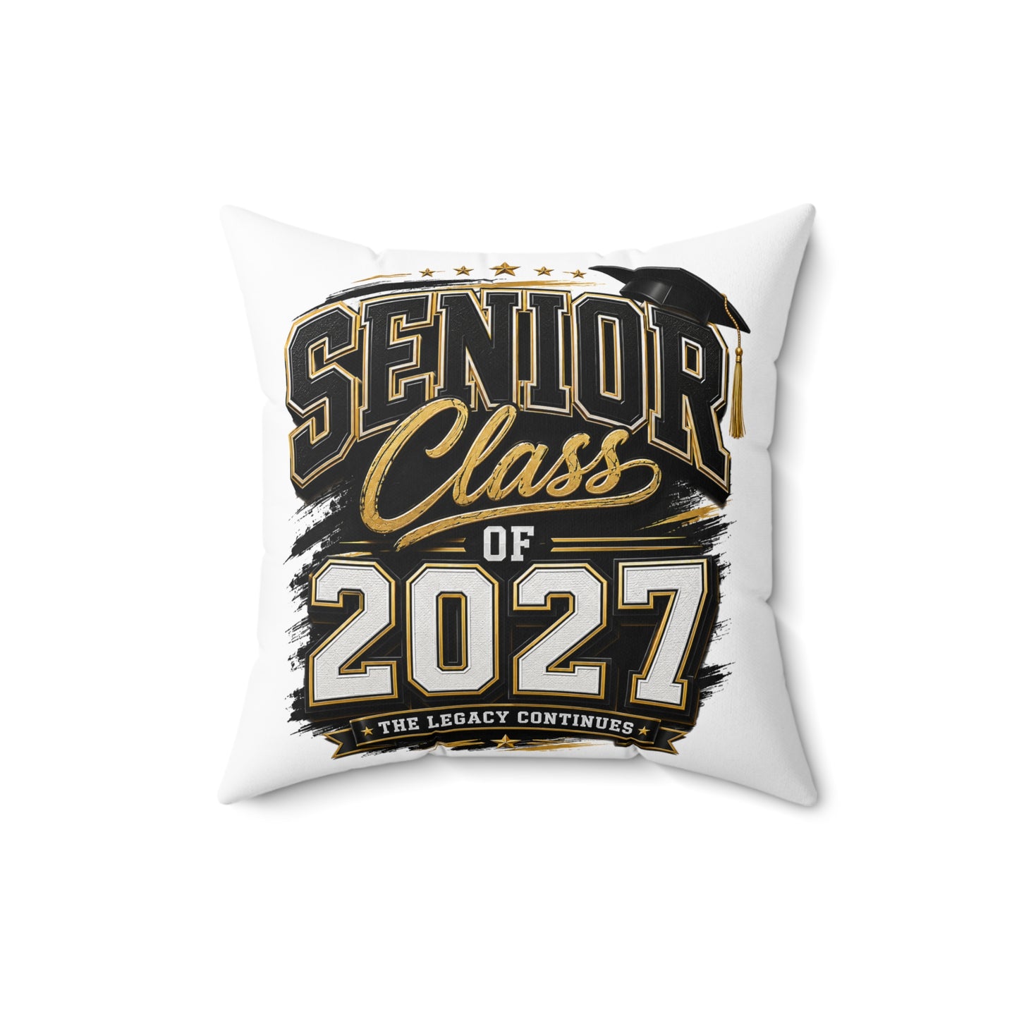 Senior Class of 2027 Decorative Pillow — Graduation Keepsake