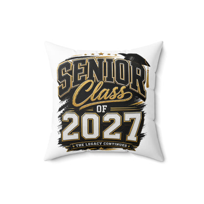 Senior Class of 2027 Decorative Pillow — Graduation Keepsake