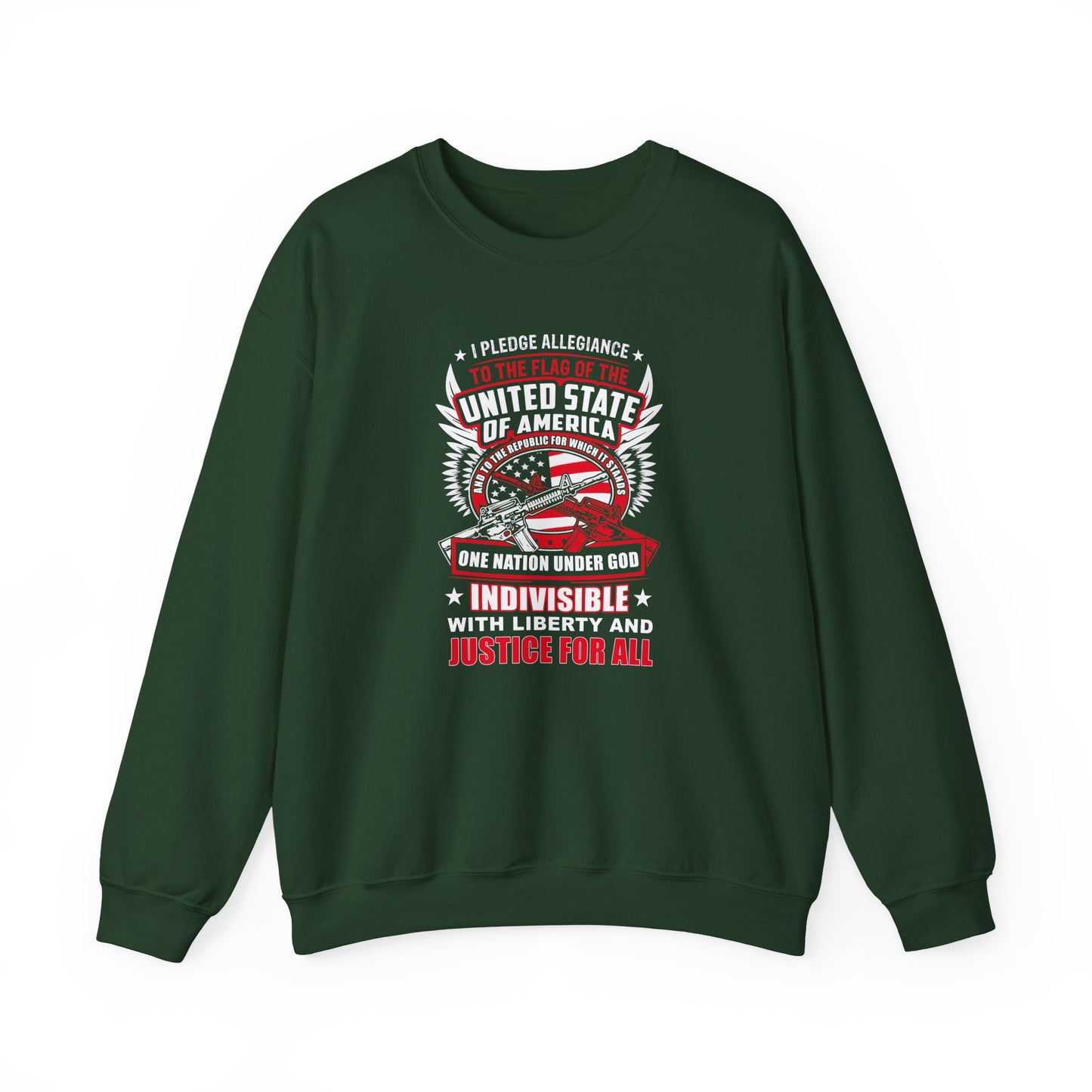 I Pledge Allegiance To the Flag of the of America The Reporlic for Which It Stands One Nation Under God Indivisible With Liberty and Justice for All Sweatshirt