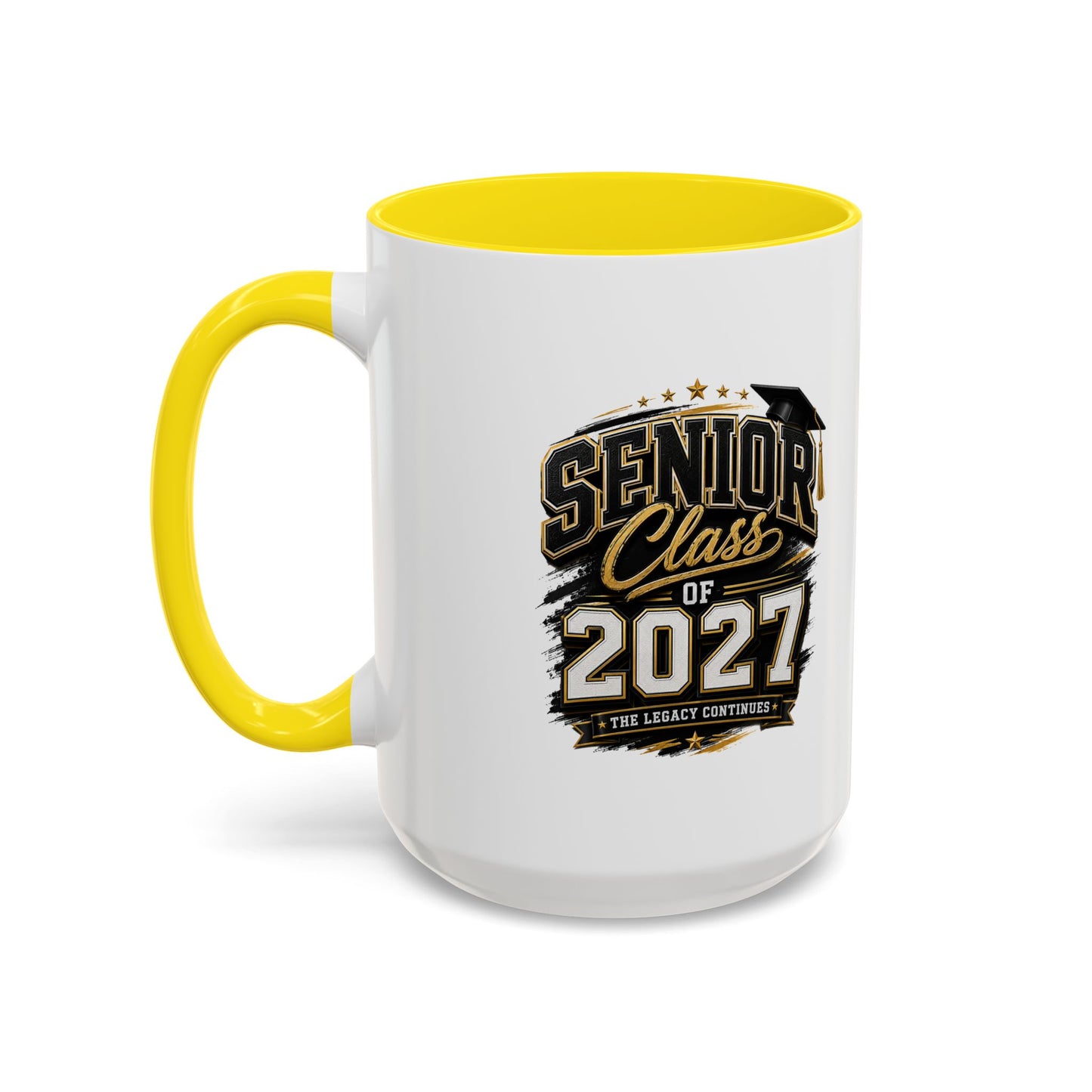 Senior Class of 2027 Accent Coffee Mug — Graduation Gift