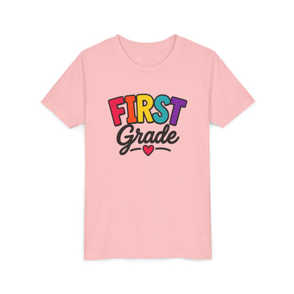 First Grade Youth T‑Shirt — Colorful Back-to-School Tee