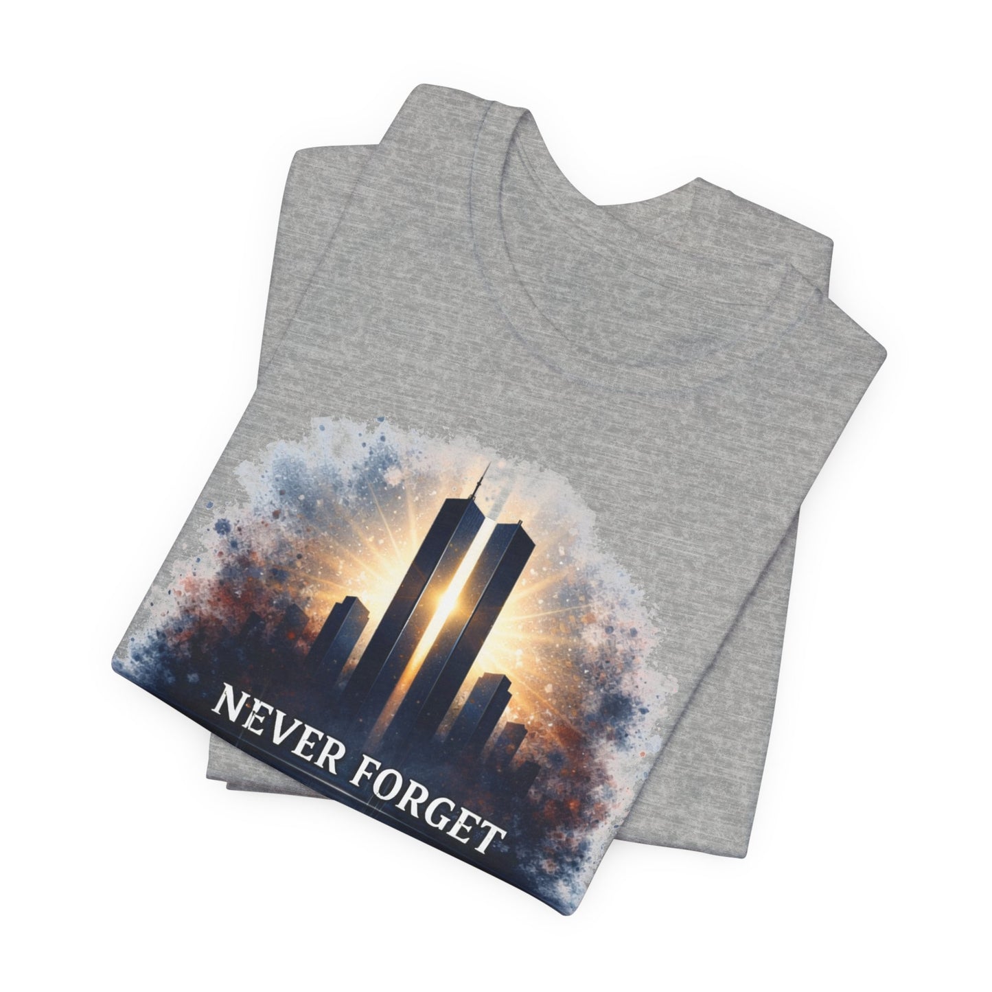 9/11 Never Forget Tee — World Trade Center Memorial Shirt