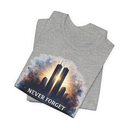 9/11 Never Forget Tee — World Trade Center Memorial Shirt