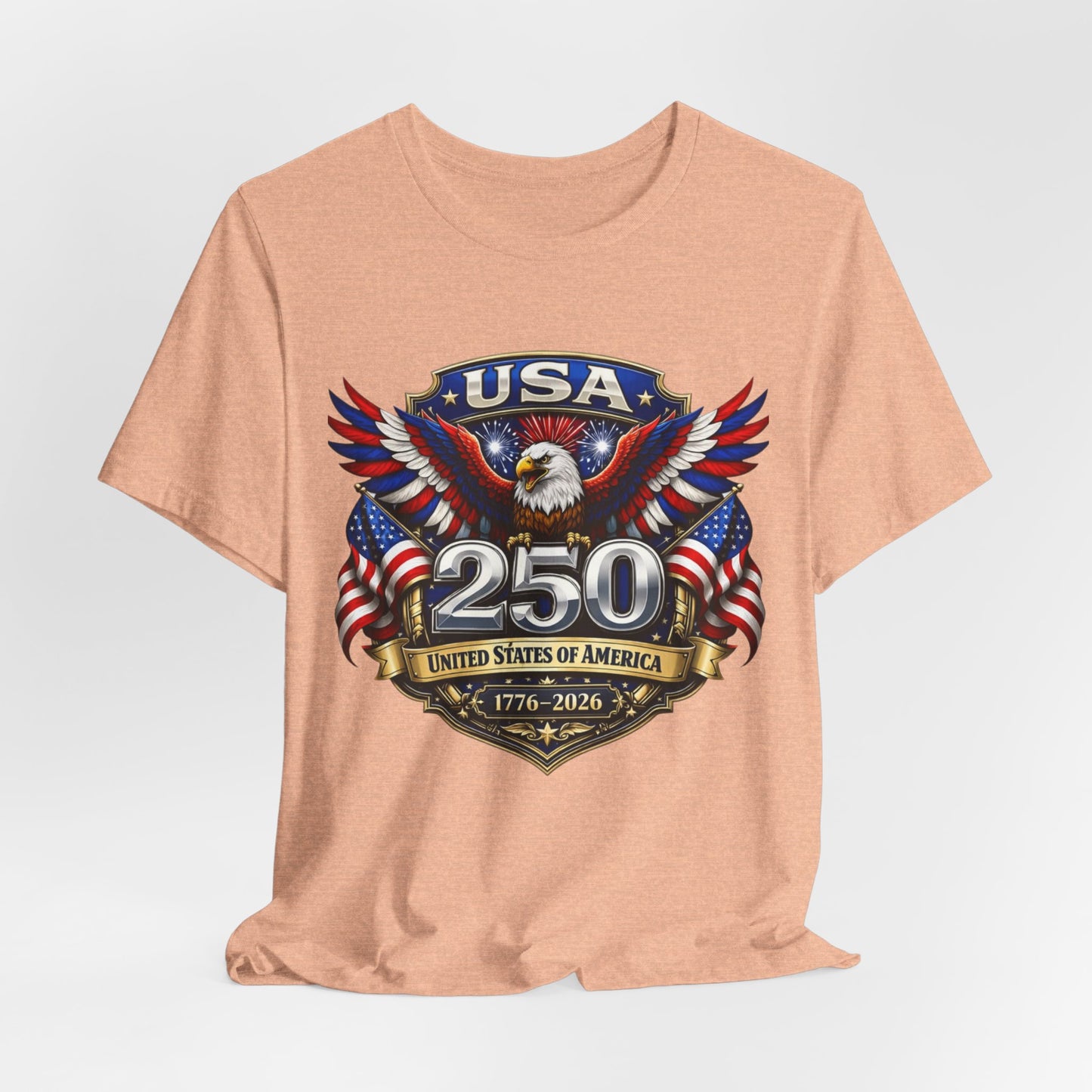 USA 250th Eagle T-Shirt — 1776–2026 Patriotic American Independence Tee