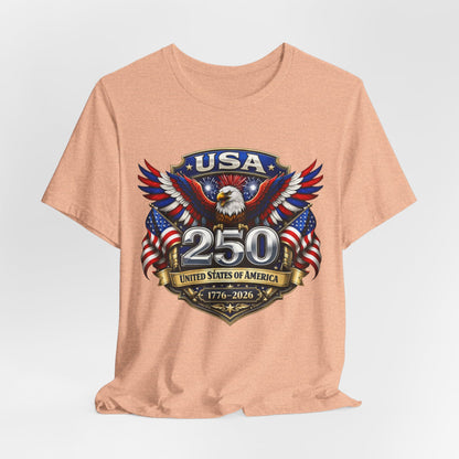 USA 250th Eagle T-Shirt — 1776–2026 Patriotic American Independence Tee