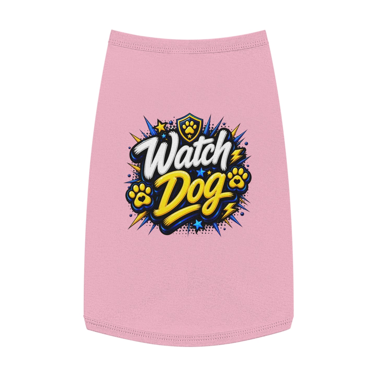 Watch Dog Pet Tank Top — Cute Guard Dog Graphic Tank for Small Dogs