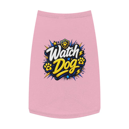 Watch Dog Pet Tank Top — Cute Guard Dog Graphic Tank for Small Dogs