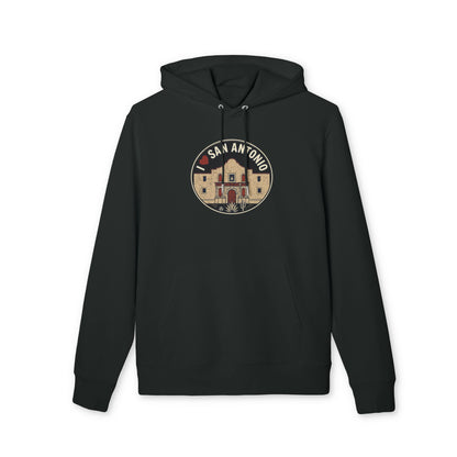 San Antonio Alamo Hoodie — Vintage Travel Graphic Pullover