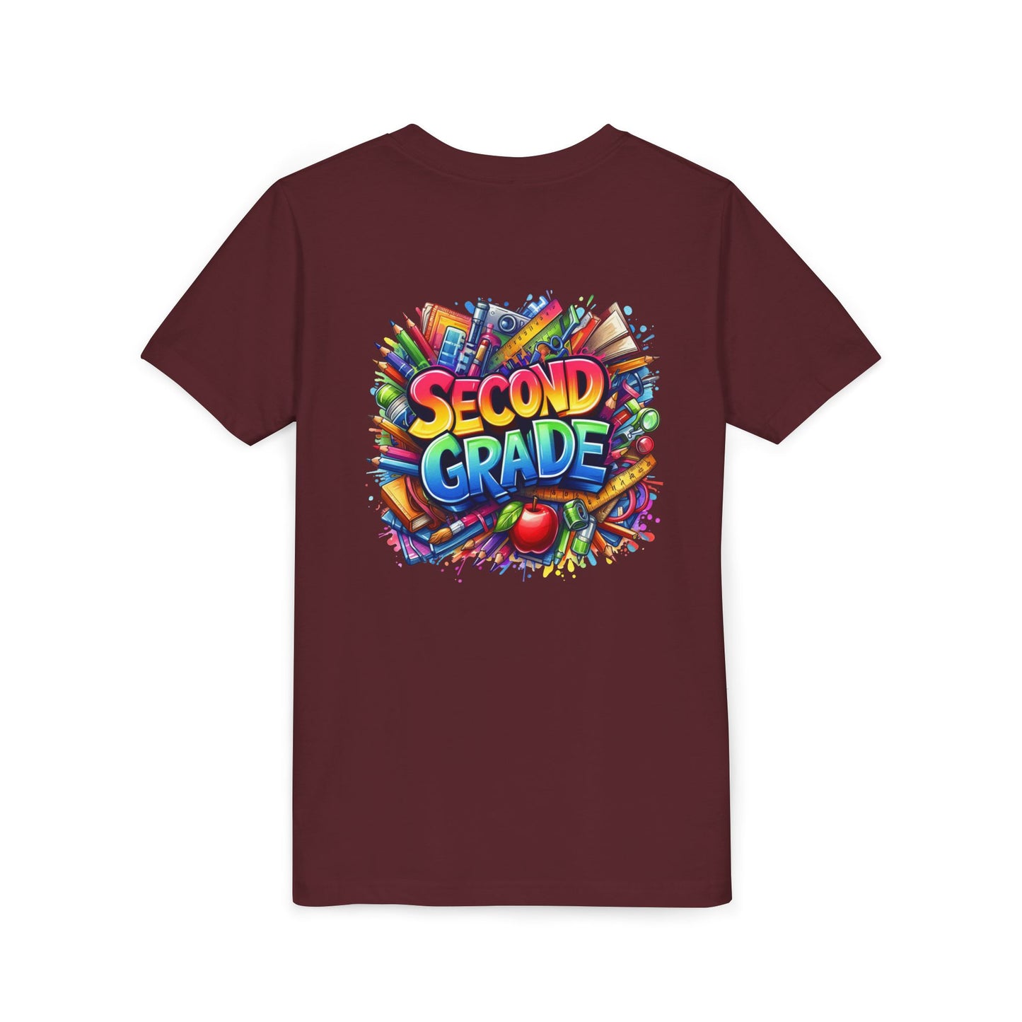 Second Grade Youth Tee — Colorful Back-to-School Kids T-Shirt