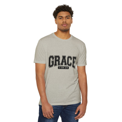 Grace T-Shirt — Faith Graphic Tee ("GRACE" with 2 Cor 12:9)