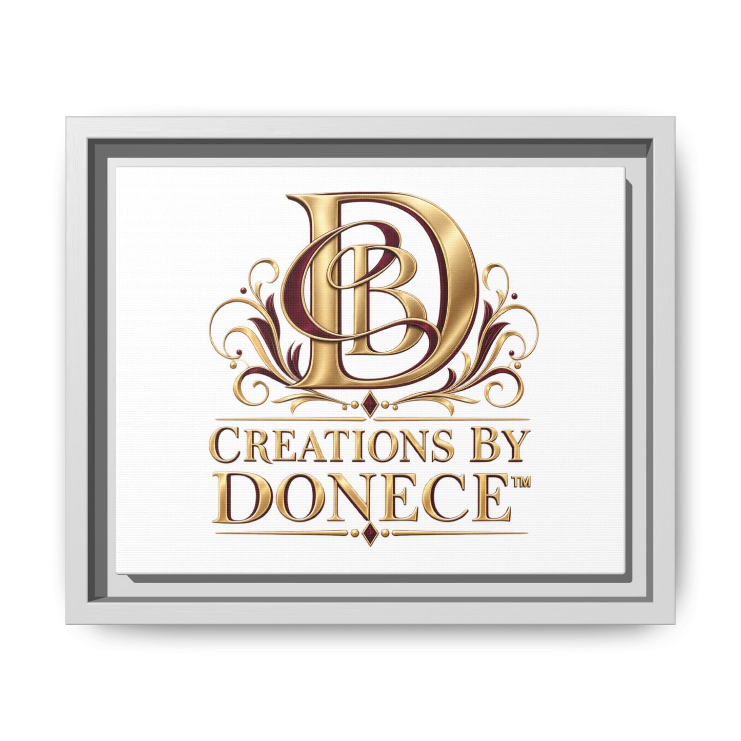 Framed Matte Canvas – Creations By Donece Logo Wall Art