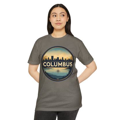 Columbus Skyline T-Shirt — Vintage Cityscape Tee