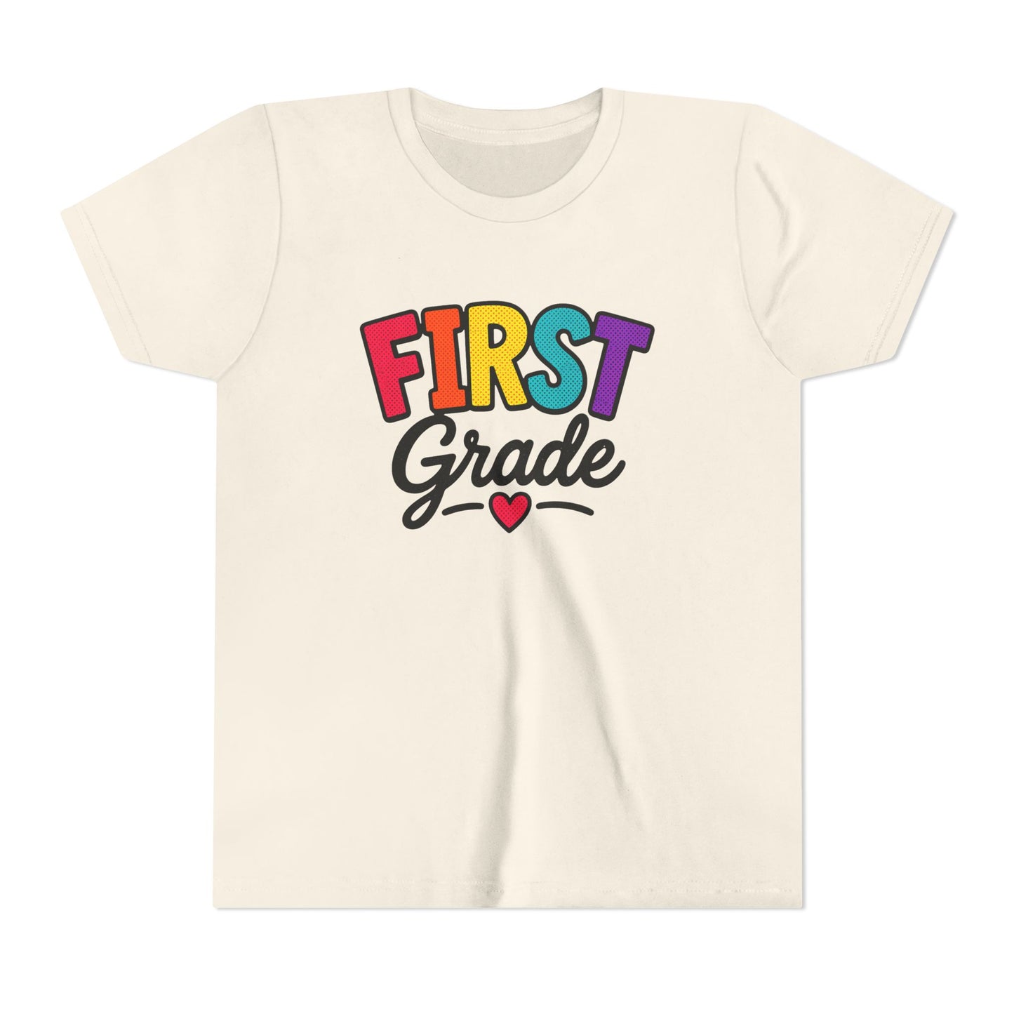 First Grade Youth T‑Shirt — Colorful Back-to-School Tee
