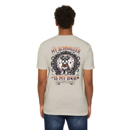 My Schnauzer Is My Boo T-Shirt — Halloween Dog Lover Tee