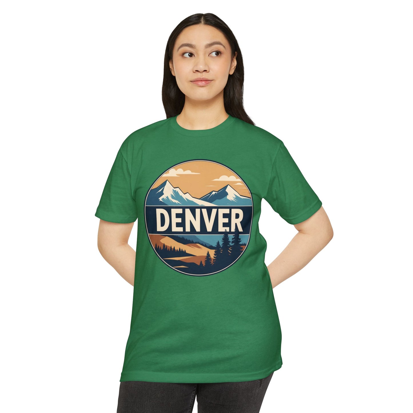 Denver Mountain Graphic T-Shirt — Vintage Outdoors Scenic Tee