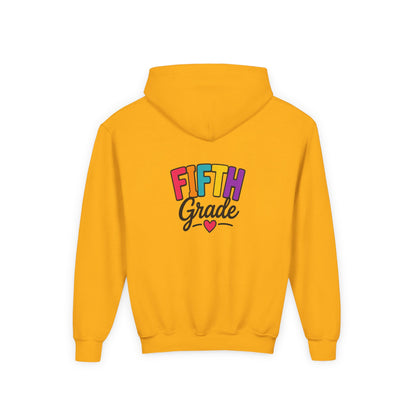 Fifth Grade Kids Hoodie - Colorful Back-to-School Sweatshirt for Students