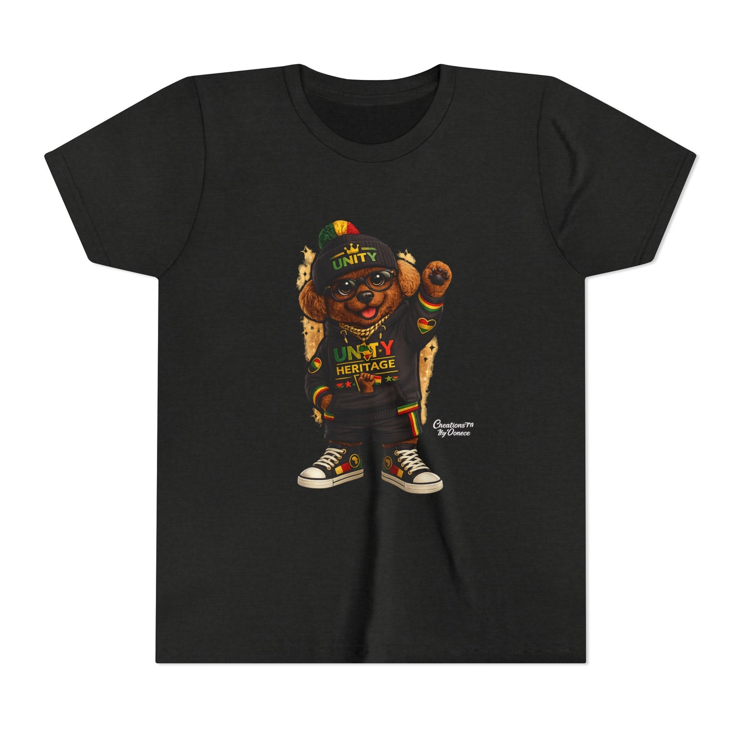 Kids Unity Heritage Tee — Youth Short Sleeve Shirt with 'Unity' Design