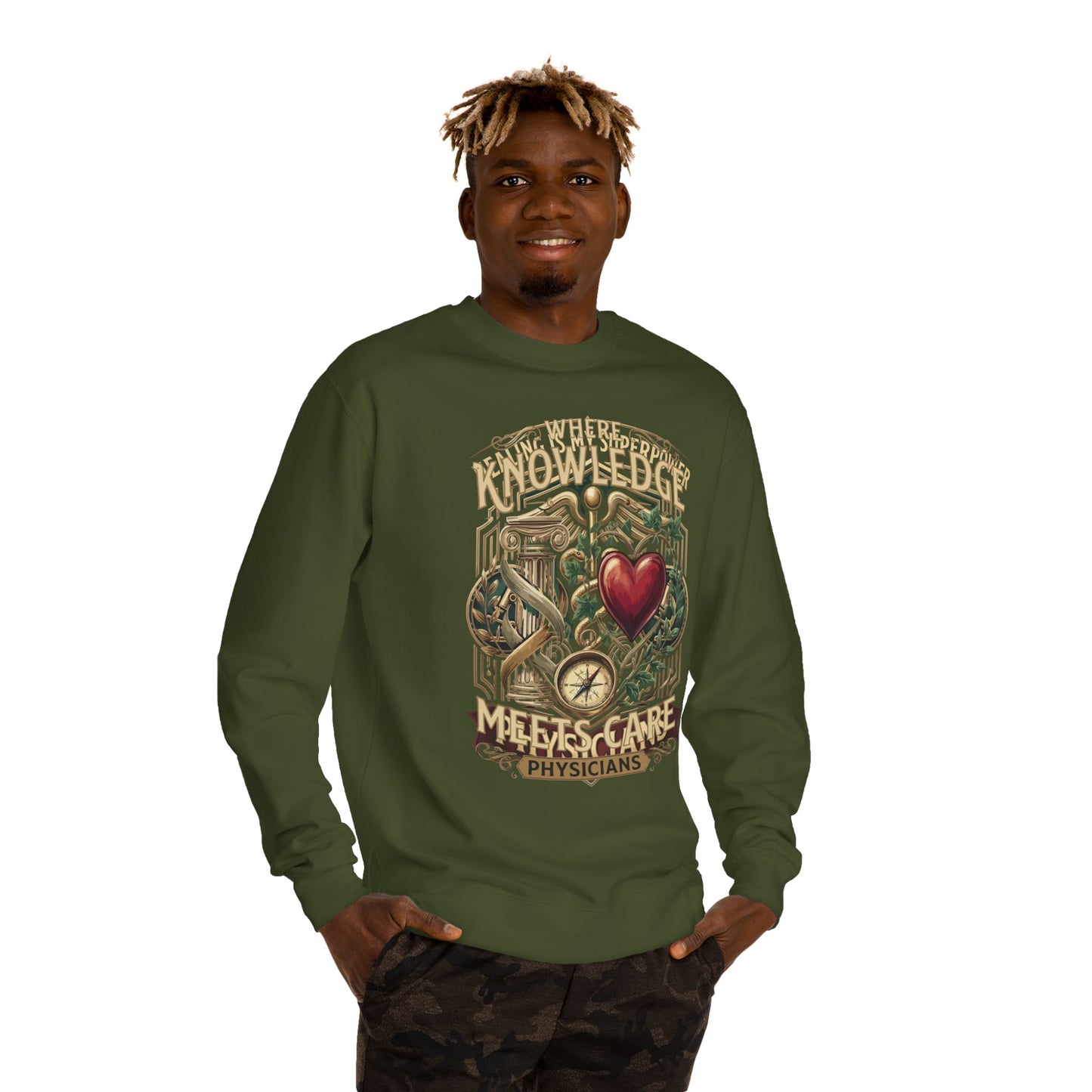 Physicians "Where Knowledge Meets Care" Crewneck Sweatshirt
