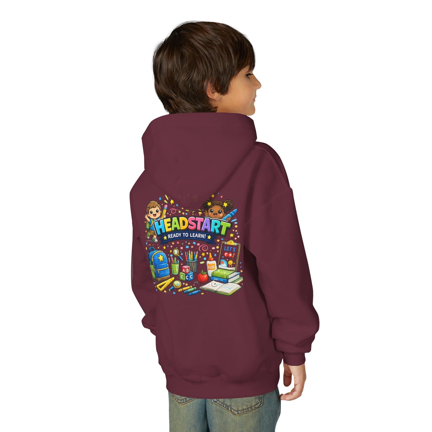 Head Start Kids Hoodie – 'Ready to Learn' Back-to-School Youth Sweatshirt