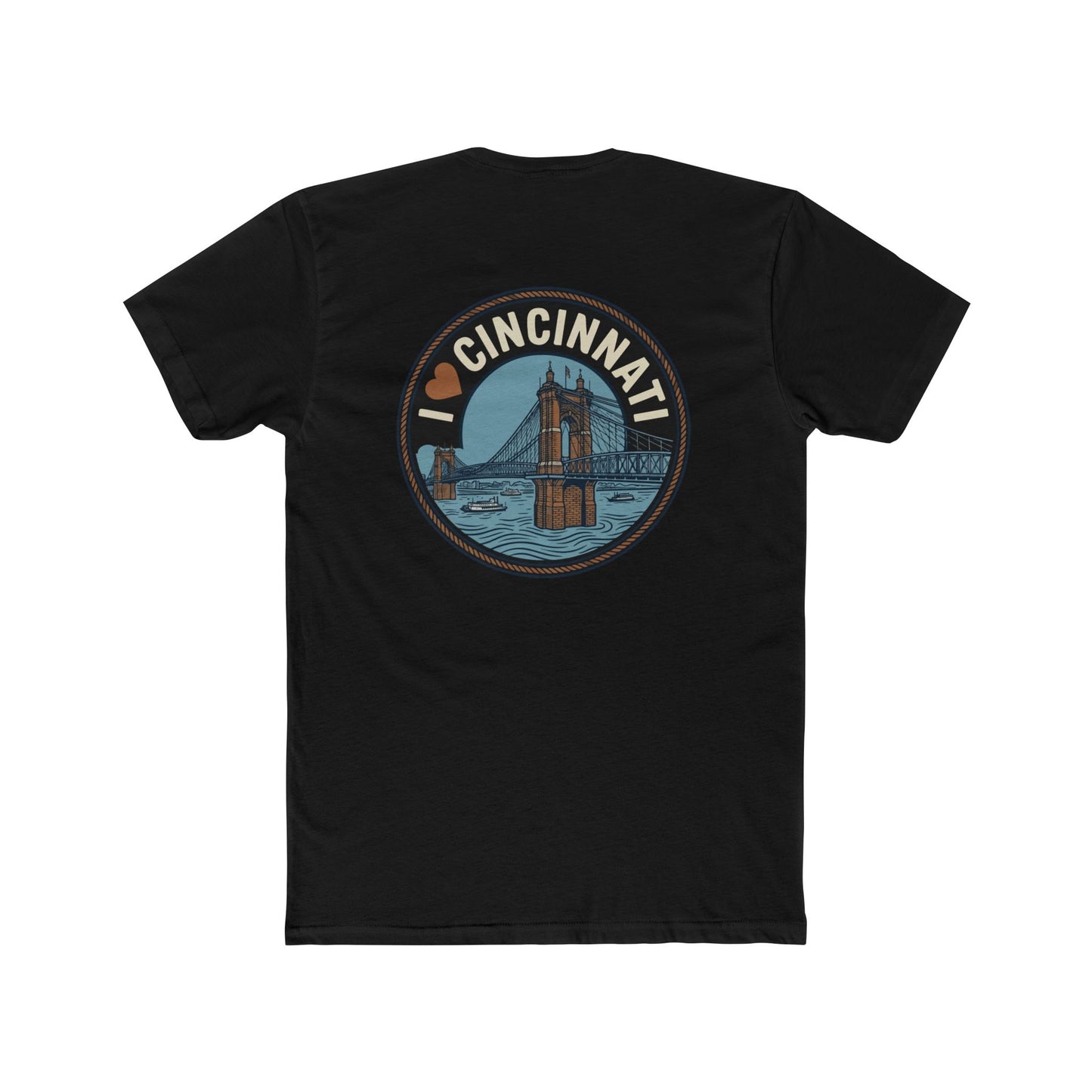 I Heart Cincinnati Tee — Cincinnati Skyline Crew T-Shirt