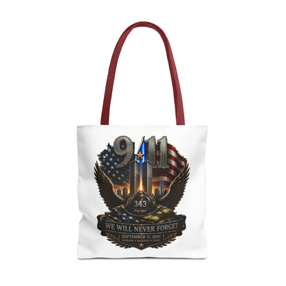 9/11 Memorial Tote Bag — "We Will Never Forget" Tribute Tote