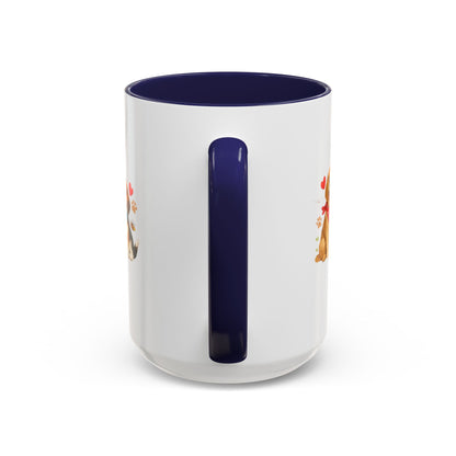 Dog Lover Accent Coffee Mug — “Love is a Four-Legged Word” Ceramic Gift