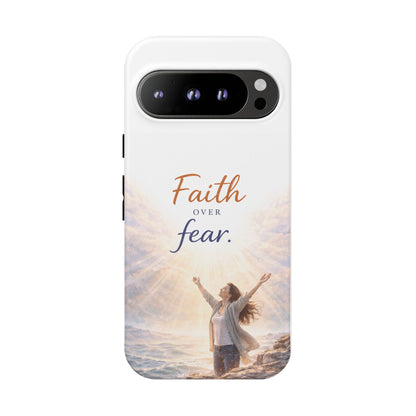 Faith Over Fear Phone Case — Inspirational Christian iPhone Cover