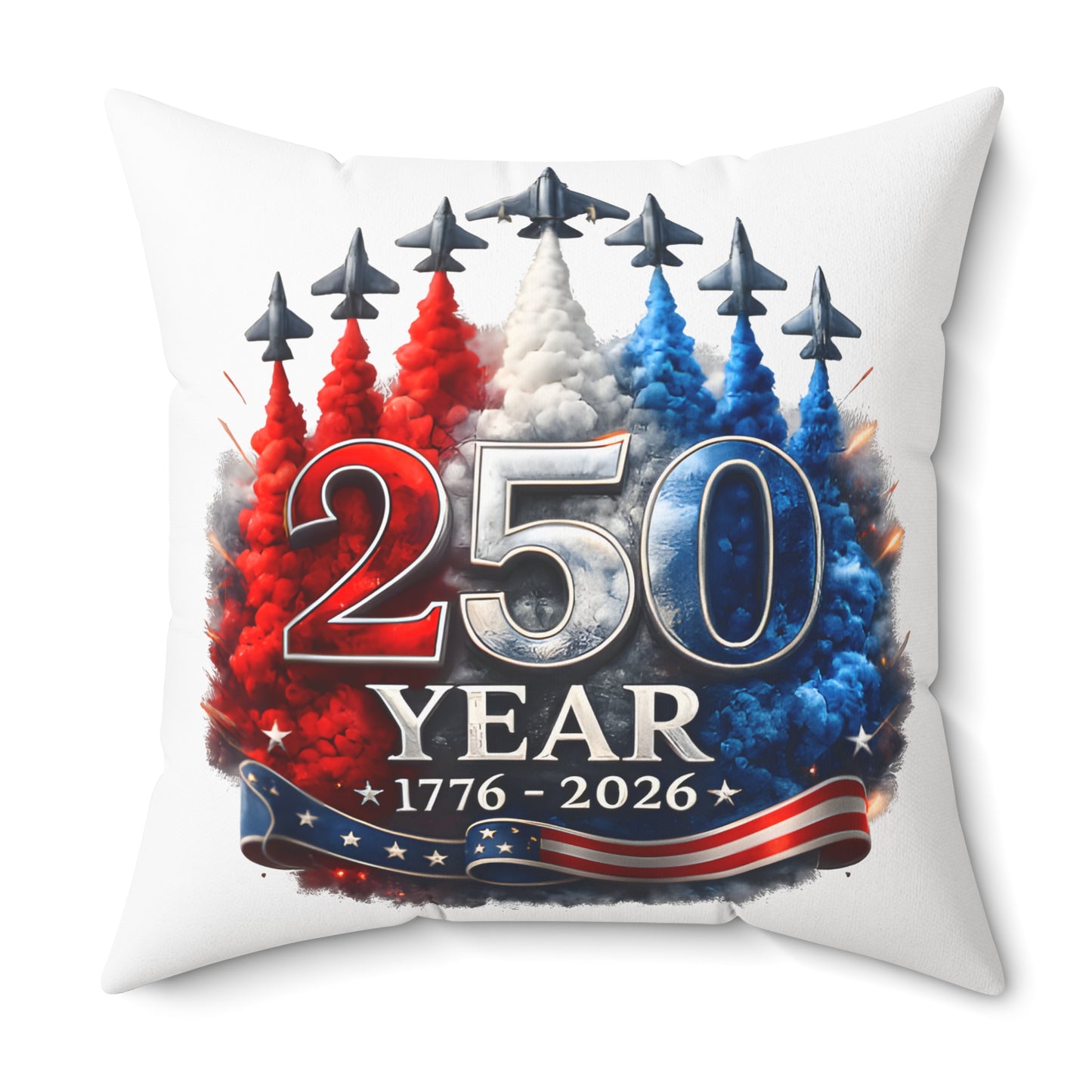 Spun Polyester Square Pillow