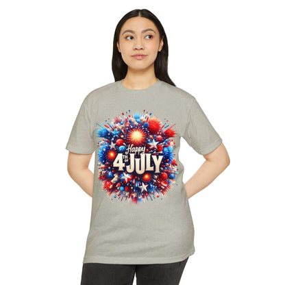 Happy 4th of July T-Shirt — Patriotic Fireworks Tee