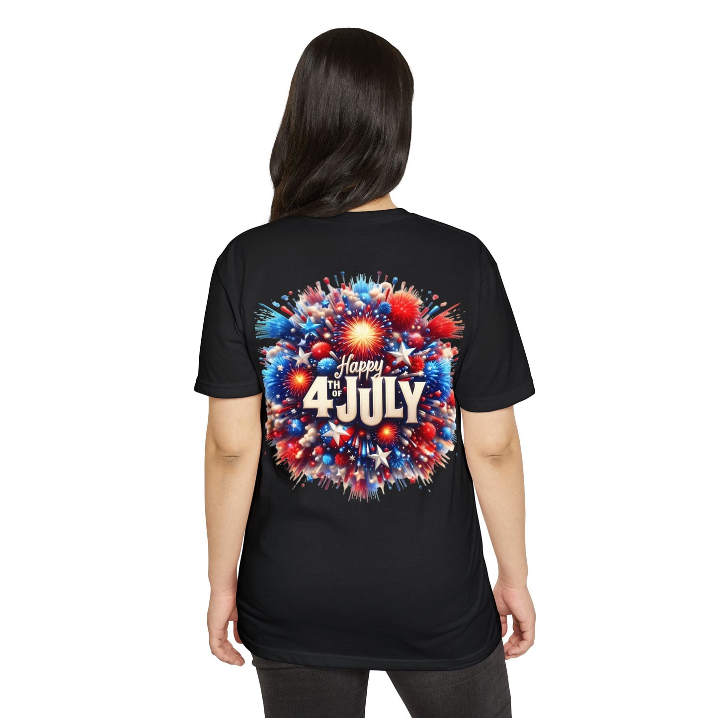 Happy 4th of July T-Shirt — Patriotic Fireworks Tee