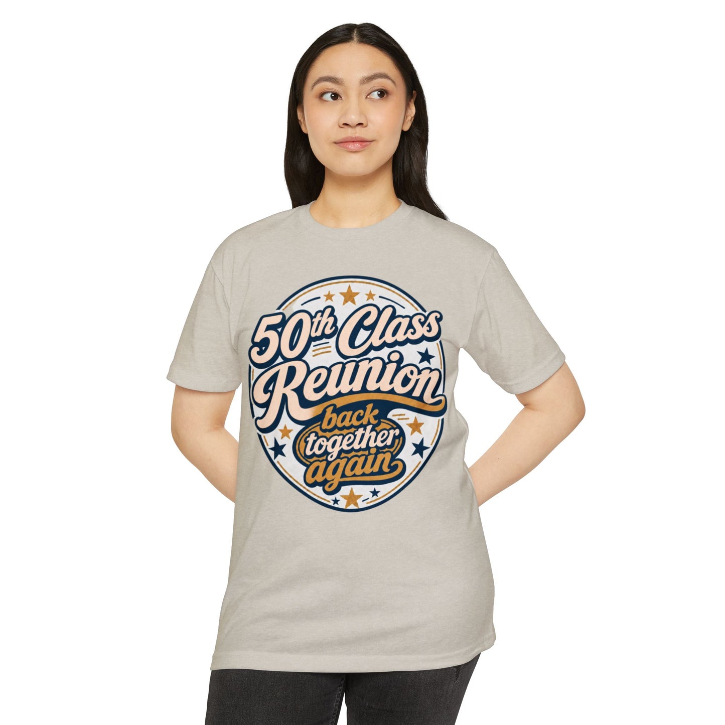 50th Class Reunion T-Shirt — "Back Together Again" Retro Reunion Tee