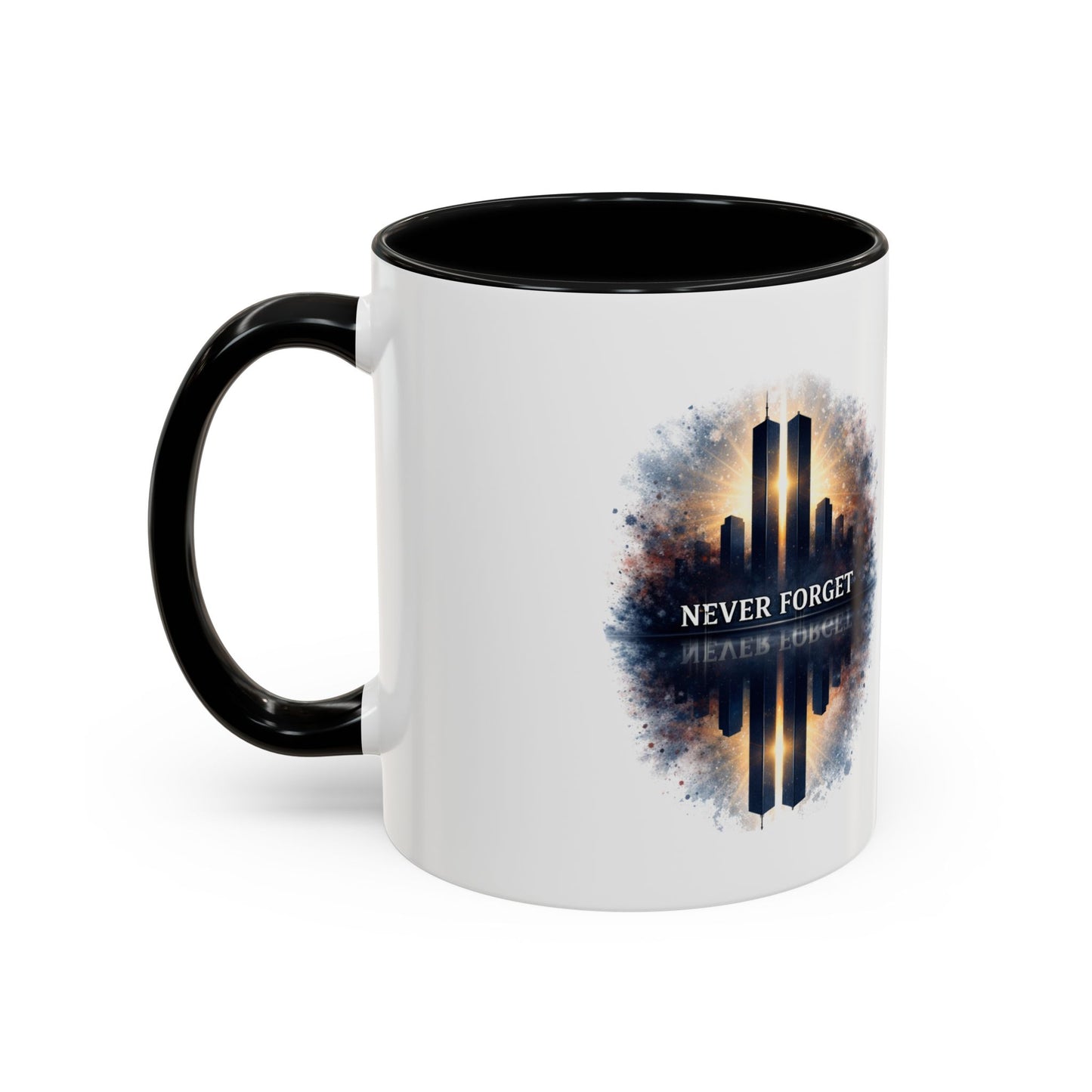 Never Forget 9/11 Memorial Accent Coffee Mug (11/15oz)