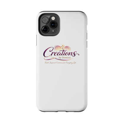 Tough Phone Case - "Creations by Donece" Logo Protective Cover