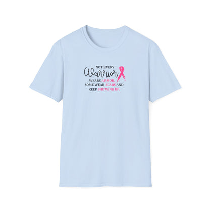 Not Every Warrior Wears Armor Breast Cancer Warrior T-Shirt