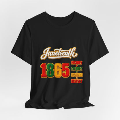 Juneteenth 1865 Tee — History • Culture • Excellence • Respect T-Shirt
