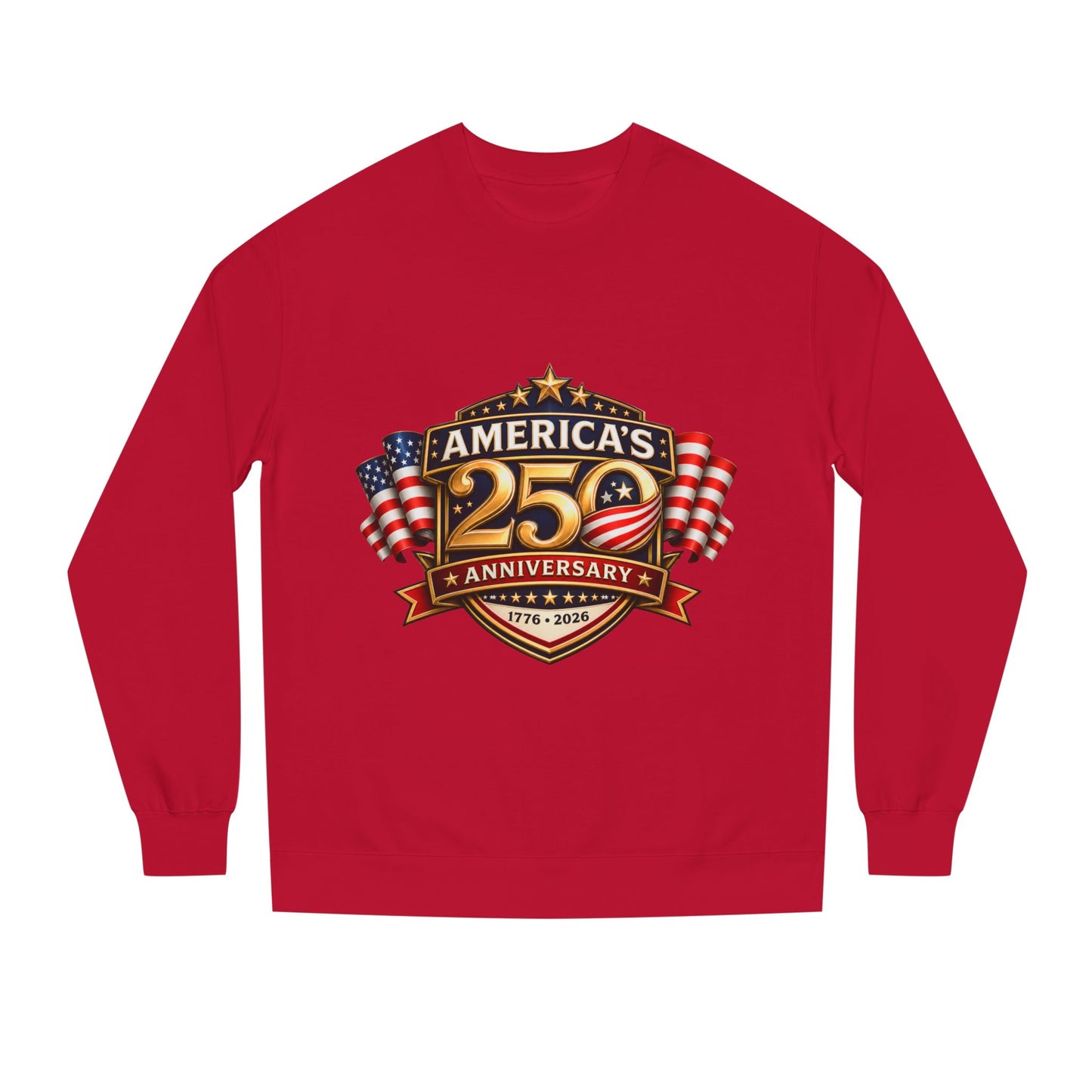 America's 25th Anniversary Sweatshirt — Patriotic USA Flag Crewneck (1776–2026)