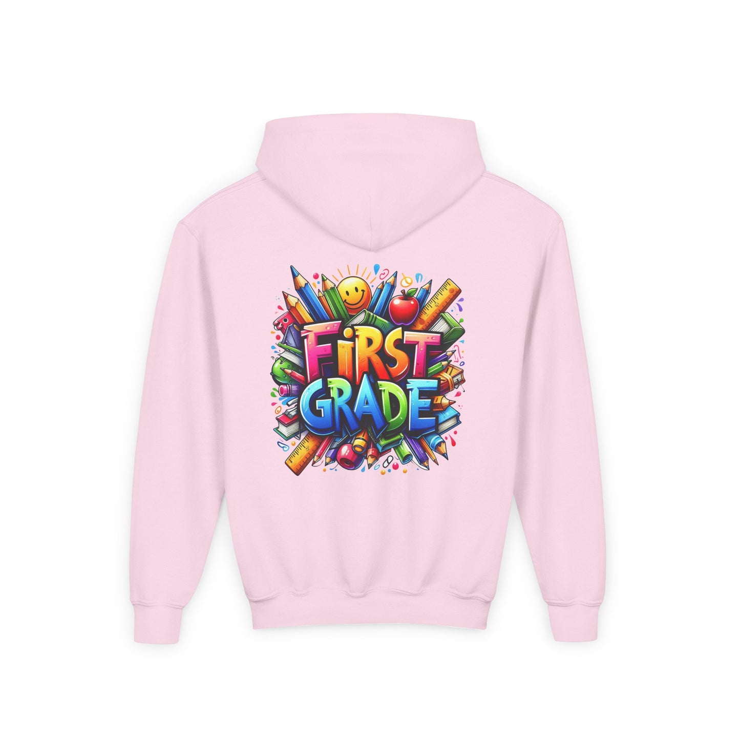 First Grade Kids Hoodie – Colorful Back-to-School Sweatshirt