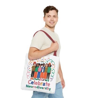 Celebrate Neurodiversity Tote Bag — Inclusive Pride Reusable Shopper