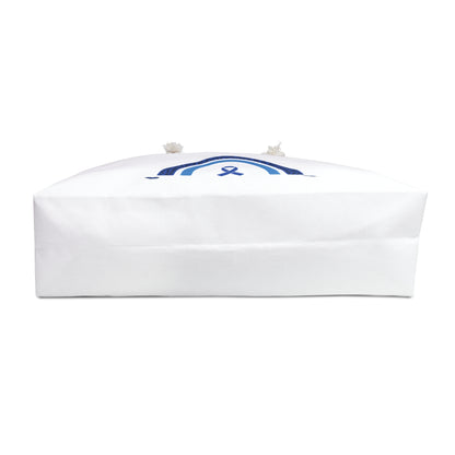 Blue Awareness Ribbon Rainbow Weekender Bag - Travel Tote for Support & Advocacy
