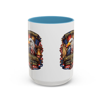250th Anniversary United States Eagle Coffee Mug – Patriotic 1776–2026 Accent Mug