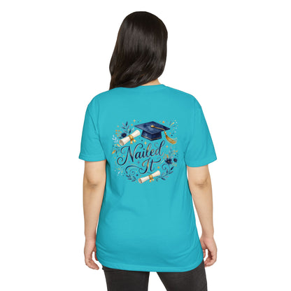 Nailed It Graduation T-Shirt — Cap & Diploma Celebration Tee